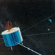 An artist’s concept of the Geotail spacecraft.
